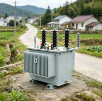 Transformateur de distribution triphasé 500 kVA 11 kV immergé dans l'huile, bobinage en cuivre, pour usage électrique 380 V 440 V – Meilleure vente