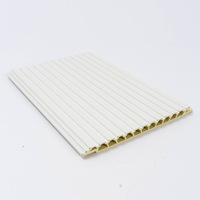 Moderno azul PVC madera-plástico compuesto WPC paneles de pared ignífugo Exterior e Interior gimnasio papel pintado impermeable 3D decoración del hogar