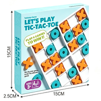 Jeu Tic Tac Toe, jouets éducatifs, mini-jeu de croix et de points, jeu de société XO, jeu de société intellectuel pour enfants