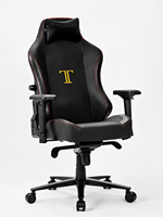 Chaise de bureau gaming ergonomique haut de gamme en cuir PU moderne avec accoudoirs 3D réglables, fonction inclinable et hauteur réglable à 4 niveaux (vérin à gaz)