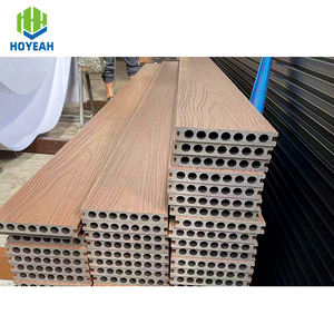 Nhà Máy Bán buôn 150*22 mét không thấm nước co-đùn WPC boong cho biệt thự vườn ngoài trời WPC Composite <span class=keywords><strong>decking</strong></span> - Product Image 1