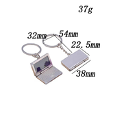 Mini llavero de metal para ordenador portátil, simulación de personalidad, portátil, ordenador, logotipo personalizado, nombre, número de teléfono, llavero