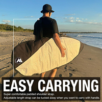 Bolsa de Lona para Tabla de Surf ODM/OEM con Cierre, Apta para Todas las Formas de Tablas de Surf, Funda Acolchada Resistente, Correa de Hombro Cómoda