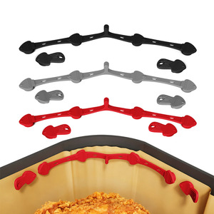 Nuevo soporte magnético resistente a altas temperaturas para papel de horno de freidora de aire con hebilla de silicona magnética para <span class=keywords><strong>freidoras</strong></span> de aire transfronterizas - Product Image 1