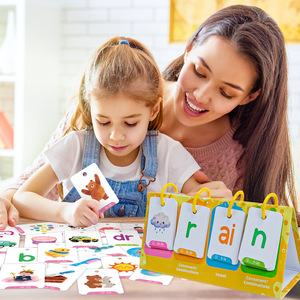 Tarjetas de aprendizaje fonético con soporte plegable para niños, tarjetas de aprendizaje de vocales y consonantes para material educativo, mayores de 3 años - Product Image 6