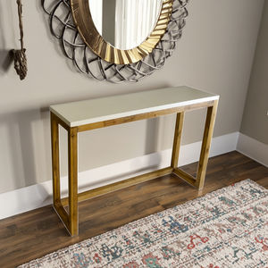 Vietnam OEM dessus en béton pieds en acacia table console d'entrée meubles de salon convertibles avec application de meubles de maison - Product Image 4