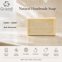 Savon Solide Artisanal Bio à l'Huile de Coco, Vitamine E et Collagène – Hydratant Nourrissant pour Tous Types de Peau, Nettoyant Corporel et Visage en Profondeur