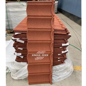 Tuiles de toiture métalliques revêtues de pierre à prix d'usine, haute résistance à la corrosion pour les zones côtières et l'<span class=keywords><strong>immobilier</strong></span> - Product Image 3