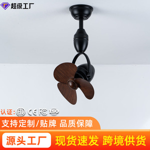 Oscillating Mini <b>Ceiling</b> <b>Fan</b> 34cm DC Motor <b>Remote</b> <b>Control</b> Reversible Airflow For Cafes Bedrooms Bars - Product Image 3