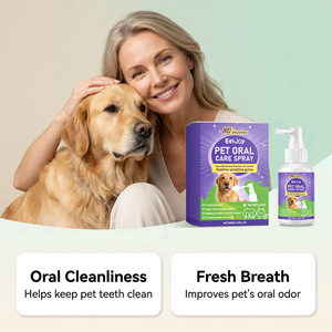 Spray Bucal para Mascotas, Perros y <span class=keywords><strong>Gatos</strong></span>, para un <span class=keywords><strong>Aliento</strong></span> Fresco y Reducción de Placa - Product Image 4