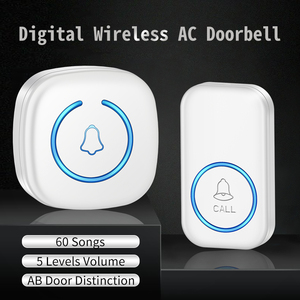 Sonnette sans fil avec indicateur de visiteur, 5 niveaux de volume réglables, pour surveillance de salle de classe et détection d'intrusion - Product Image 3