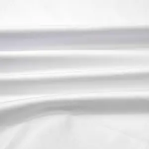 100% Spun Polyester Microfiber For Shirts&Muslim &Arab Thobes White And Dyed Clothing Fabric from Chinese Mill