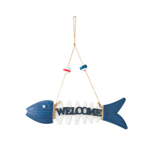 Panneau de bienvenue en bois en forme d'arête de poisson, lettres petites, décoration murale pour la maison - Product Image 5