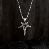 Collier Pendentif Croix Rétro Vintage pour Hommes et Femmes, Design de Niche Tendance, Bijou Polyvalent pour Couples, Accessoire Quotidien
