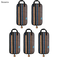 Ventes directes d'usine de cadre de tambour de haute qualité, sac de bâton de tambour de style ethnique, rayures verticales