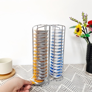 Support pour capsules de cocktails <span class=keywords><strong>Bartesian</strong></span>, support de rangement en fil métallique 2 pièces - Compatible Tassimo pour bar à domicile et cuisine, design minimaliste - Product Image 1