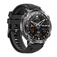 Reloj Inteligente AK106 para Hombre, Resistente al Agua IP68, Batería de Gran Capacidad de 1400 mAh, Monitor de Actividad Física, Monitor de Frecuencia Cardíaca, con Llamadas por Bluetooth, SOS, Linterna