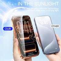 Protection d'écran pour iPhone 17 Pro Max avec technologie anti-reflet AR, élimination automatique de la poussière, verre trempé 9H, compatible 16, 15, 14 Plus et Air
