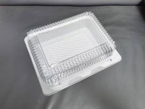 Contenedores de Alimentos Transparentes de Plástico con Tapa Abatible de 10.35\" X 8.35\" X 3.66\" <span class=keywords><strong>para</strong></span> Ensaladas, <span class=keywords><strong>Pasta</strong></span>, Sándwiches, Contenedores <span class=keywords><strong>para</strong></span> <span class=keywords><strong>Llevar</strong></span> - Product Image 3