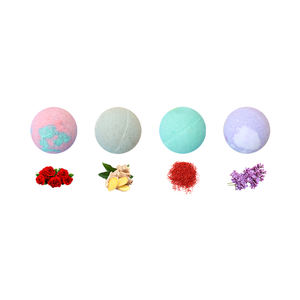 Private Label Handmade Effervescent Bath Bombs Natural Lavender Ingredient Essential Oil Sea Salt Bath Balls Gift <strong>Set</strong> - Product Image 1