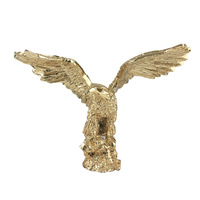 Petite sculpture d'aigle doré en fibre de verre, artisanat chinois, à vendre