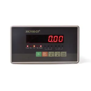 XK 3190 C8 + OEM ODM, Indicador electrónico de pesaje digital con pantalla LED de 7 bits para báscula de lote