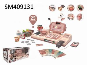 <span class=keywords><strong>Jouet</strong></span> <span class=keywords><strong>caisse</strong></span> <span class=keywords><strong>enregistreuse</strong></span> <span class=keywords><strong>avec</strong></span> <span class=keywords><strong>scanner</strong></span> pour enfants, autres jeux de simulation pour enfants d'âge préscolaire, reconnaissance vocale électronique, supermarché à domicile - Product Image 6