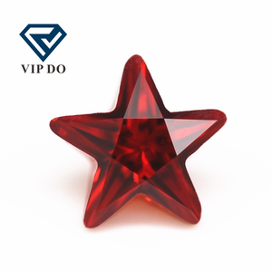 Zirconia Cubica Taglio Stella a Cinque Punte 3*3-12*12mm, Bianca e Multicolore, Gemme Sintetiche Sfaccettate a Forma di Stella - Product Image 4