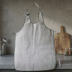 Bib <b>Apron</b> Oxford Fabric Water Resistant Simple Style <b>for</b> Daily <b>Cooking</b> Use Without Pockets - Product Image 3