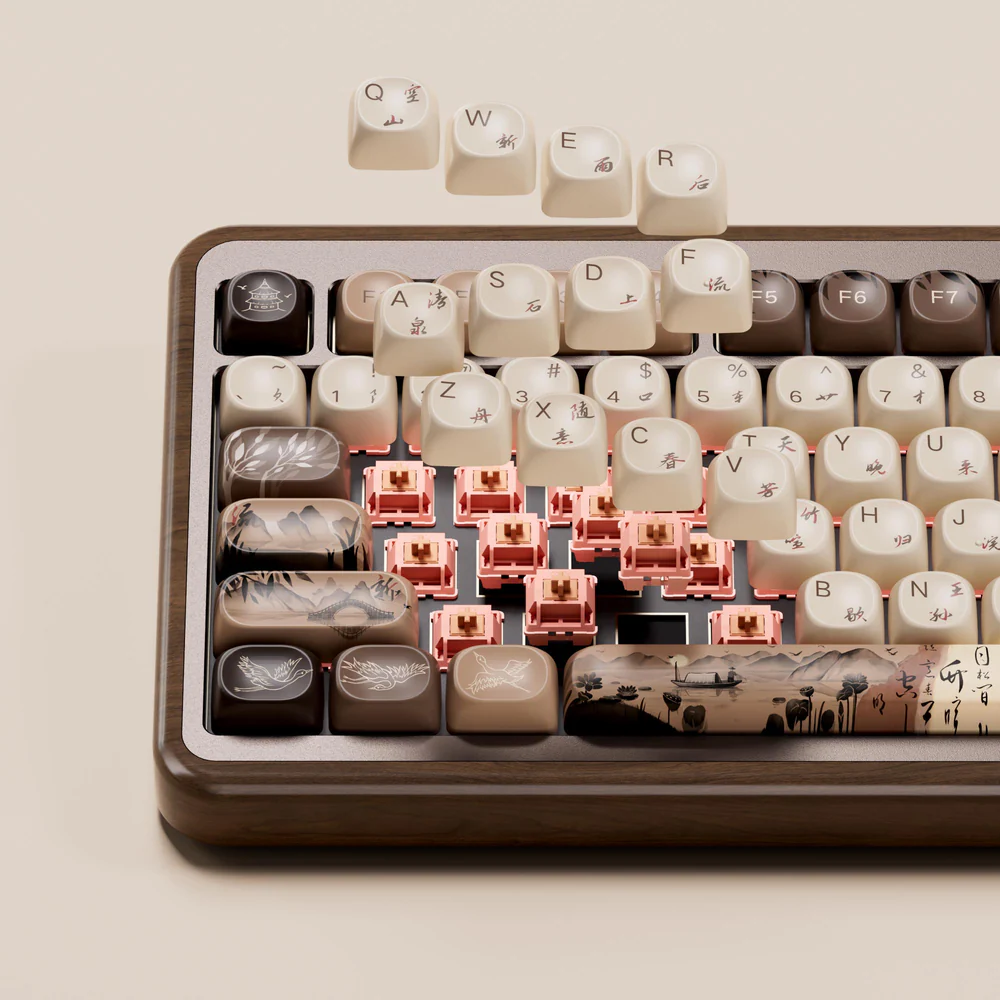 AKKO MU02 Mountain Seclusion ISO UK Keyboard - Backlit Wood