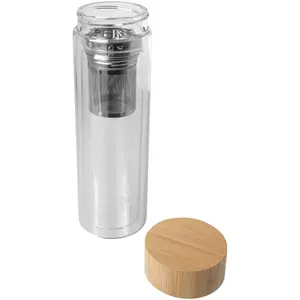 Bouteille d'eau infuseur en bambou Bailey, merchandising durable - Product Image 3