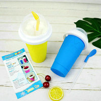 Gobelets à smoothie en plastique écologique de qualité alimentaire 500 ml avec couvercle et paille, pour l'été, pour la préparation rapide de boissons glacées DIY