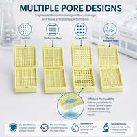 Cassette d'incrustation pour biopsie tissulaire jetable en plastique pour usage en laboratoire, pour la pathologie