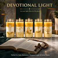 Ensemble de bougies parfumées faites à la main en gros, avec croix, Sacré-Cœur de Jésus, Bon Pasteur, Pâques, Noël, Nouvel An, cadeaux religieux