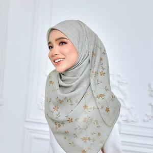 Personalizado Digital Impreso Borong Bawal para gasa encaje tela Hijab chales transpirable todas las estaciones de China - Product Image 2