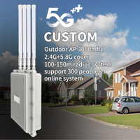Punto de Acceso Exterior WiFi 6 11ax ARRONNA Key ALNA-AX880 OEM de Fábrica con Antena de Fibra de Vidrio, 3657 Mbps, 2.4 GHz/5.8 GHz, Solución IPQ, Más de 300 Usuarios