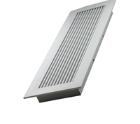 Diffuseur d'air carré en aluminium pour espaces industriels modernes - Ventilation réglable pour sous-sol, entrepôt, salon et atelier