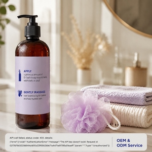 Gel Douche Hydratant Doux à l'Huile Essentielle <span class=keywords><strong>de</strong></span> Lavande et au Sel <span class=keywords><strong>d</strong></span>'Epsom Pur OEM ODM, Apaisant et Favorisant le Sommeil, 24 fl oz, Lot <span class=keywords><strong>de</strong></span> 4 - Product Image 3