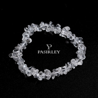 Langyue Bracelet à breloques de haute qualité pour femmes Pierre précieuse naturelle Corde élastique Vente en gros Bracelet en pierre opale irrégulière Gravier