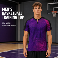 Camiseta Deportiva Personalizada para Hombre, de Secado Rápido, con Estampado de Mapa, Manga Corta, para Entrenamiento de Baloncesto, Ejercicios Diarios de Equipo