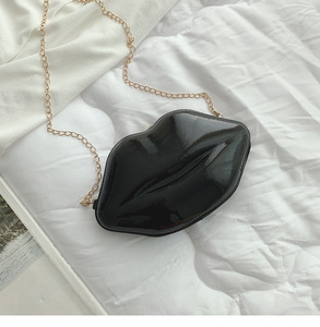 Sac à main <span class=keywords><strong>Yemu</strong></span> Spring Makeup pour femme, forme demi-lune, en PVC, avec chaîne bandoulière, fermeture éclair, doublure en polyester, petite taille - Product Image 3