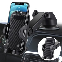 Support de téléphone universel 2-en-1 flexible pour pare-brise et tableau de bord de voiture, support rotatif à 360 degrés pour grille d'aération, pour téléphone portable sur bureau
