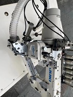 Machine à coudre industrielle Juki MF-3620 d'occasion, à quatre aiguilles et six fils, point plat, point de recouvrement, à bras libre