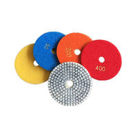 Meuleuse d'angle professionnelle humide ou sec de 100mm, tampons de polissage diamant en pierre d'ingénierie granit marbre Quartz