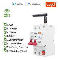TYSH-Disjoncteur intelligent Tuya avec mesure Wifi 1p 2p 3p 4p pour télécommande sans fil pour maison intelligente
