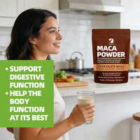 Poudre de Maca Naturelle OEM, Protéine Végétale, Superaliment en Poudre, Chocolat, Végétarien, Soutient la Fonction Digestive, Complément Herbal