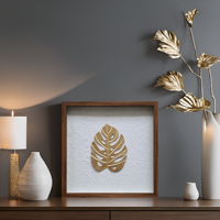 Boîte de présentation en plastique écologique classique faite à la main avec porte en verre pour œuvres d'art 3D, décoration de mariage et de maison