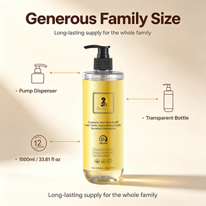 Shampooing Zamora 1000ml aux fruits frais longue durée, <span class=keywords><strong>antipelliculaire</strong></span>, régulateur de sébum et lissant, pour toute la famille, usage quotidien - Product Image 5
