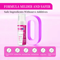 Mousse nettoyante intime à l'acide borique, marque privée, aux herbes naturelles, antibactérienne, équilibre du pH, élimine les odeurs, soulagement et nettoyage vaginal