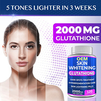 Capsule Molle Halal de L-Glutathion 5000 mg Soin Éclaircissant pour la Peau - Vente Chaude
